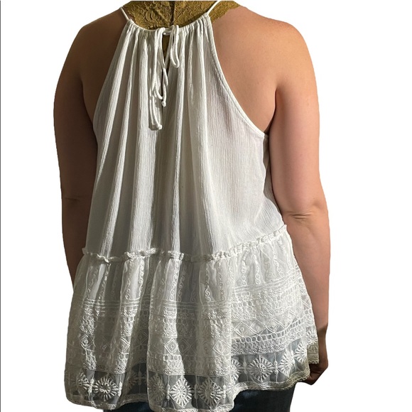 Urban Outfitters Flowy White Tank Top - Picture 3 of 4